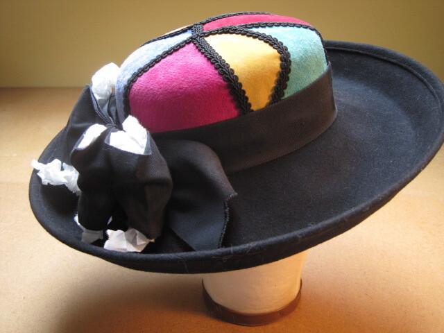Black Felt jewel color crown
